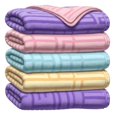 Folded chenille blanket  sticker