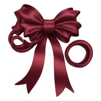 dark red bow sticker