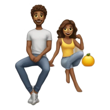 Good morning with bestie  sticker