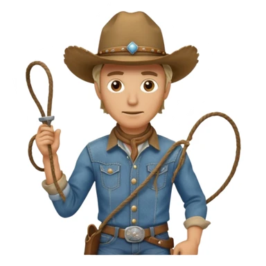 Cowboy (wild west theme) sticker
