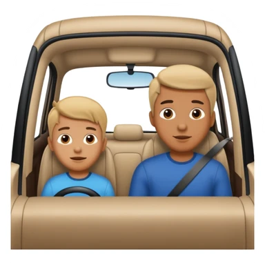 A Kid In A Car Interior In The  Seat With Your Dad sticker