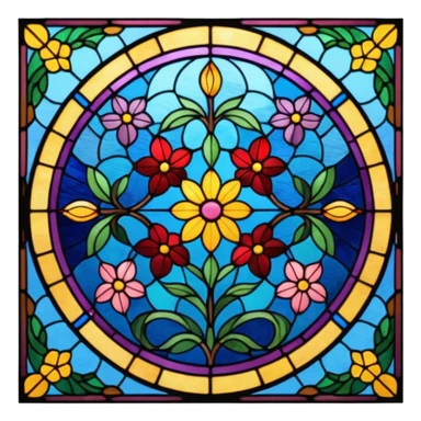 Stained glass window sticker