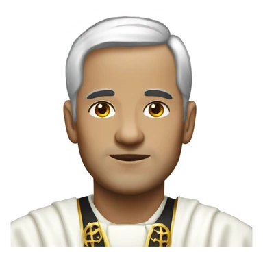 spanish priest white robes sticker