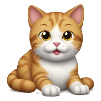 cat fall in love sticker