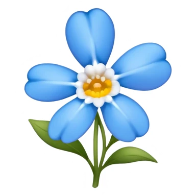 blue flower which called forget me nit sticker