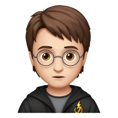 Harry potter with lightening scar on forehead sticker