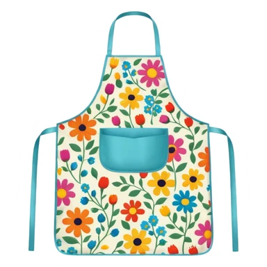 colorful kitchen apron  sticker