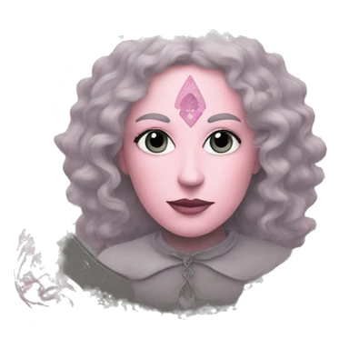 Pink and grey tarot card sticker