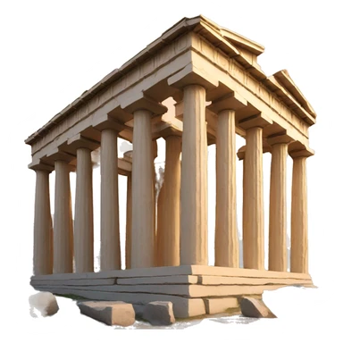 Greek temple sticker