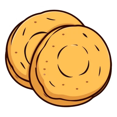 buñuelos de cuaresma, Spanish Lenten pastry, round fried dough with cinnamon and sugar sticker