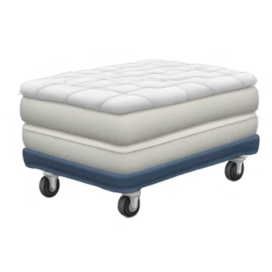 Mattress on wheels sticker