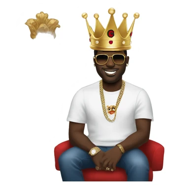Gucci mane with crown sticker