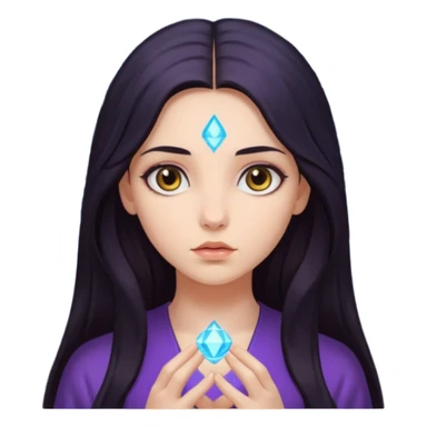 psychic girl sticker