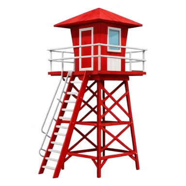 lifeguard tower sticker