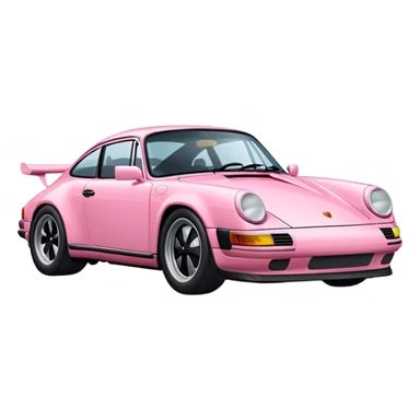 Pink porche  sticker
