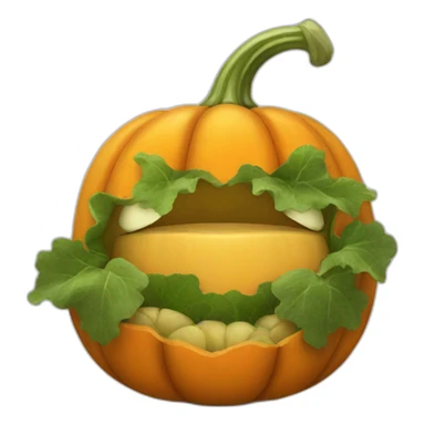 Vegetable pumpkin  sticker
