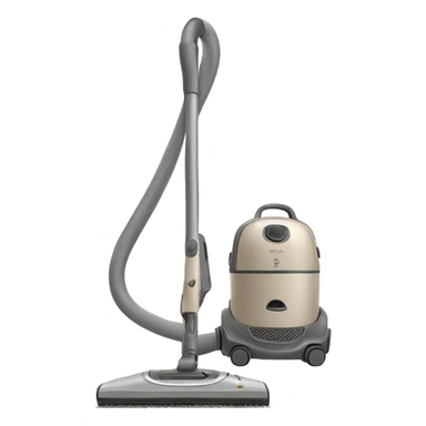No cord vacuum cleaner beige grey sticker