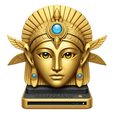 golden ancient anunnaki computer server sticker