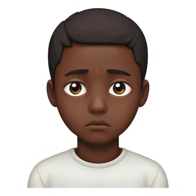 Sad black boy sticker