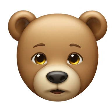 Teddybear kissing face sticker