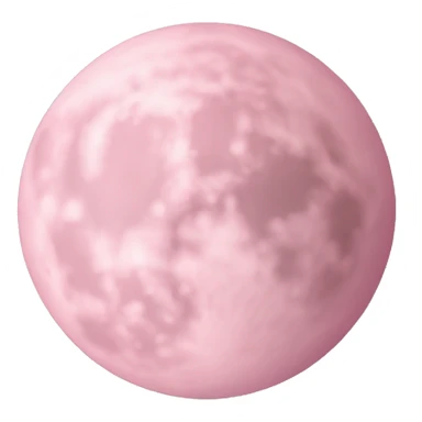 light pink moon sticker