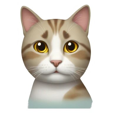 Cat in wellness sticker