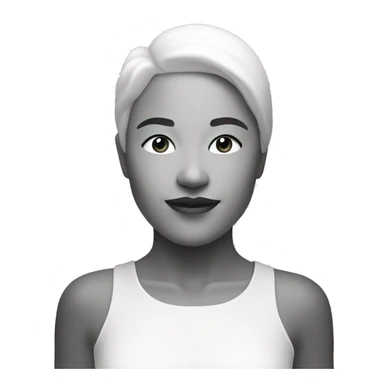 one skincare product in black and white sticker