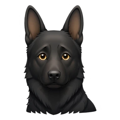 all black german shepherd saying ¨RIP¨ sticker