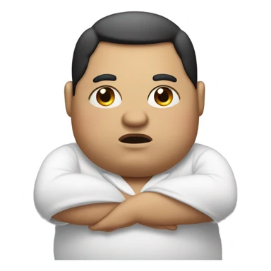 Fat person saying please sticker