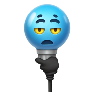 emoji holding electricity sticker