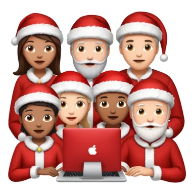 christmas chats - typing - online chats sticker