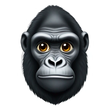 A gorilla wearing a sambaro sticker