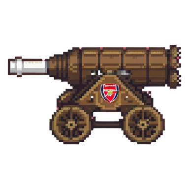 Arsenal Football Club cannon sticker