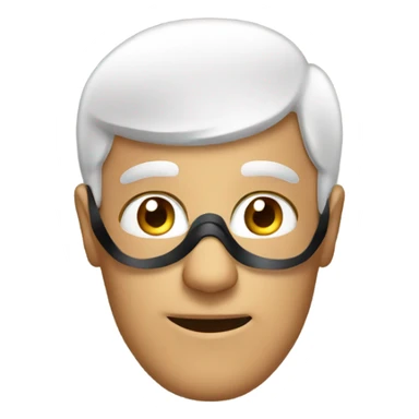 A dad with  mask sticker