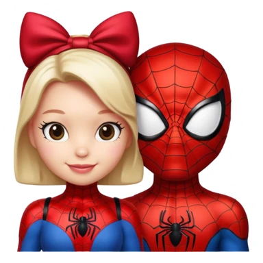 Hello kitty and Spiderman Cute sticker