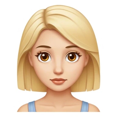 brown-eyed blonde sticker