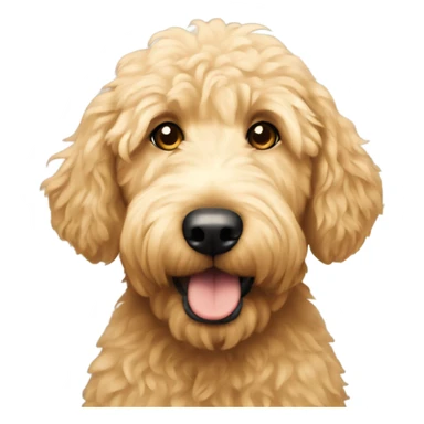 A golden doodle sticker