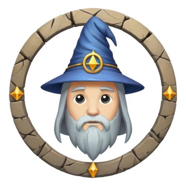 wizard's circle sticker