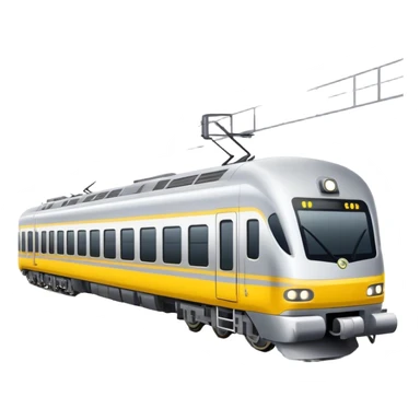 Australian passenger train (Iconic colour: Silver and yellow) sticker