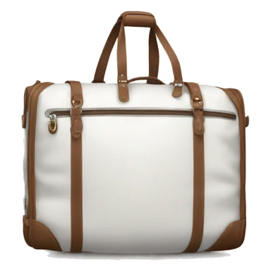 Travel bag white sticker