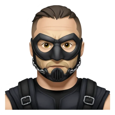 tom hardys bane from batman the dark knight sticker