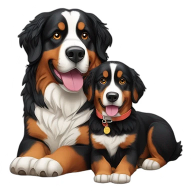 Bernese mountain dog and michaela shiffrin sticker