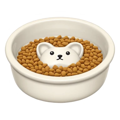 pet food bowl sticker