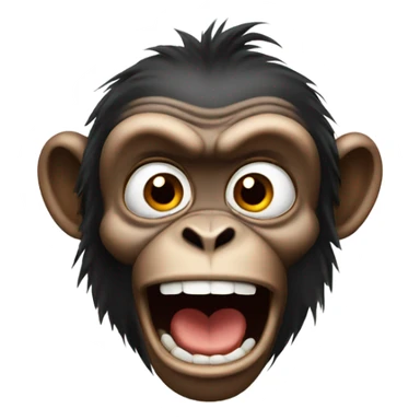 monkey going crazy sticker