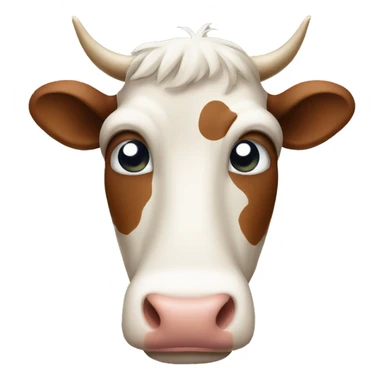 cow facepalming sticker