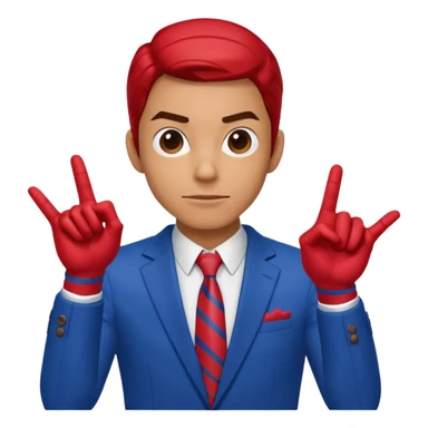 Spiderman just makes an upvote sign with his hand. sticker