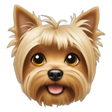 a cute yorkshire terrier sticker