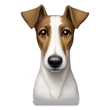 Smooth Fox Terrier old grey white brown sticker