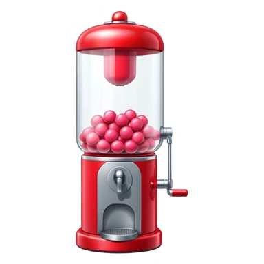 Red Bubblegum machine sticker