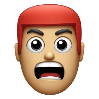 Red smartphone angry  sticker